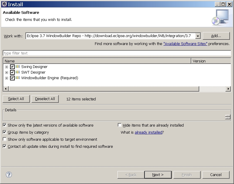 How To Install Windowbuilder In Eclipse Helios